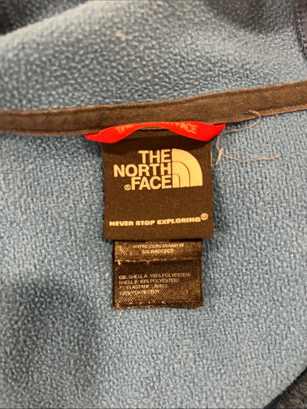 The North Face Blue Full-Zip Performance Fleece Jacket